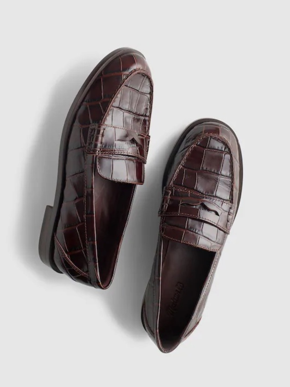 Madewell The Grayson Penny Loafer in Chocolate Raisin, Size 8 - Picture 2 of 10